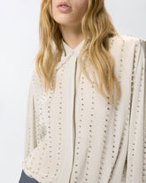 Lightweight shirt with jewel stripes - | Pinko