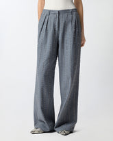 Trousers with jewel stripes - | Pinko