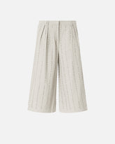 Bermuda shorts with jewel stripes - | Pinko