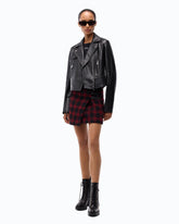 Cazadora motera estilo chupa de napa - Negro | Pinko