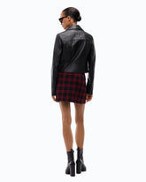 Cazadora motera estilo chupa de napa - Negro | Pinko