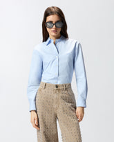 Chemise boxy en popeline - | Pinko