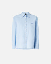 Boxy-Bluse aus Popeline - Hellblau | Pinko