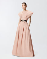 Long wrap skirt with bow - | Pinko