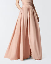 Long wrap skirt with bow - | Pinko