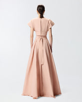 Long wrap skirt with bow - | Pinko