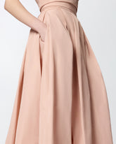 Long wrap skirt with bow - | Pinko
