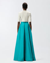 Long wrap skirt with bow - | Pinko