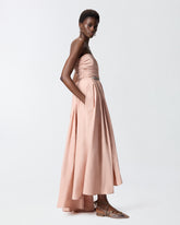 Abito lungo elegante con cinturina gioiello - | Pinko