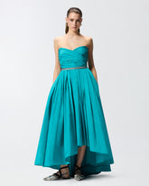 Abito lungo elegante con cinturina gioiello - | Pinko