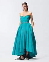 Abito lungo elegante con cinturina gioiello - | Pinko