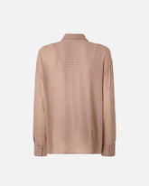 Rhinestoned georgette shirt - Dove grey | Pinko