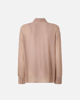 Rhinestoned georgette shirt - Dove grey | Pinko
