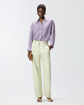 Rhinestoned georgette shirt - | Pinko