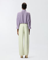 Rhinestoned georgette shirt - | Pinko