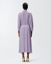 Jupe midi à franges et strass - | Pinko