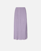 Jupe midi à franges et strass - | Pinko