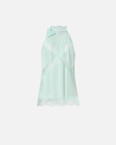 Top à encolure américaine et dentelle - | Pinko