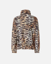 Zipped jacket with tiger print - | Pinko