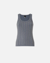 Top sin mangas con detalles tipo joya - | Pinko