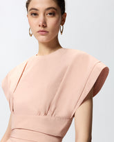 Crop top with wide sleeves - | Pinko