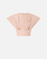 Crop top with wide sleeves - | Pinko