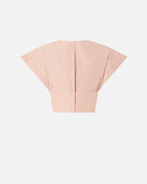 Crop top with wide sleeves - | Pinko