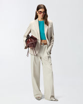 Crop top con maniche ampie - | Pinko