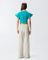 Crop top con maniche ampie - | Pinko