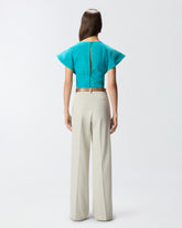 Crop top con maniche ampie - | Pinko