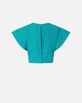 Crop top con maniche ampie - | Pinko
