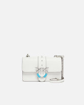 Sac porté épaule Mini Love Bag One en cuir avec boucle turquoise - | Pinko