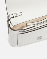 Borsa a spalla Mini Love Bag One Pocket in pelle con fibbia turchese - | Pinko