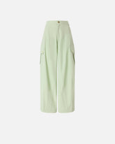 Pantaloni fluidi in cotone - | Pinko
