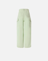 Pantaloni fluidi in cotone - | Pinko