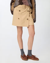 Μίνι φούστα με κουμπιά και ζώνη - | Pinko