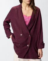 Veste croisée à motif cravate - | Pinko