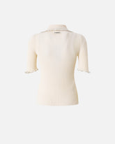 Gerippter Pullover mit Schmuckrändern - | Pinko