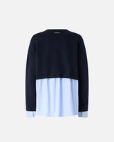 Maglione con inserto a camicia - | Pinko