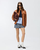 Sweater with shirt insert - | Pinko