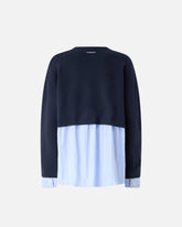 Sweater with shirt insert - | Pinko