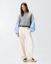 Sudadera con aplicación estilo camisa - | Pinko