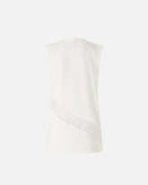 Sleeveless top with lace details - | Pinko