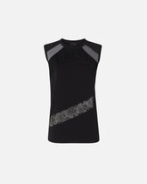 Top smanicato con dettagli in pizzo - | Pinko