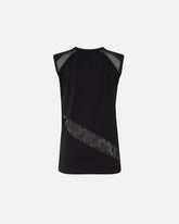 Sleeveless top with lace details - | Pinko