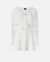 Κοντό μακρυμάνικο φόρεμα με λεπτομέρειες από δαντέλα - | Pinko