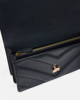 Sac porté épaule moyen Love Bag One en cuir et cuir nappa à chevrons et triple chaîne - | Pinko