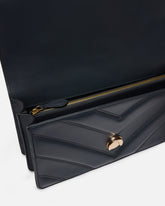 Borsa a spalla media Love Bag One in pelle e nappa chevron con tripla catena - | Pinko