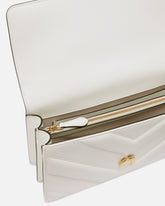 Τσάντα ώμου μεσαίου μεγέθους Love Bag One από δέρμα και nappa με σχέδιο ζιγκ-ζαγκ και τριπλή αλυσίδα - | Pinko