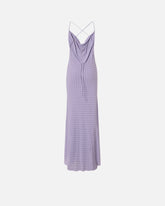 Long slip dress with rhinestones - Liliowy | Pinko